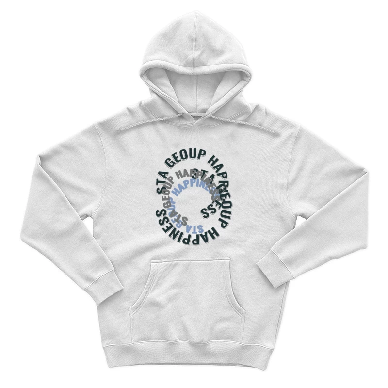 Design abstrait avec texte Homme Sweat à capuche