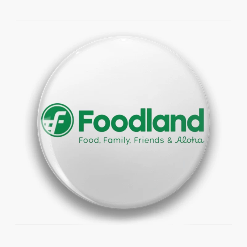 Foodland Supermarket: Hawaiian Grocery Chain with Green Logo and Aloha Spirit Pin