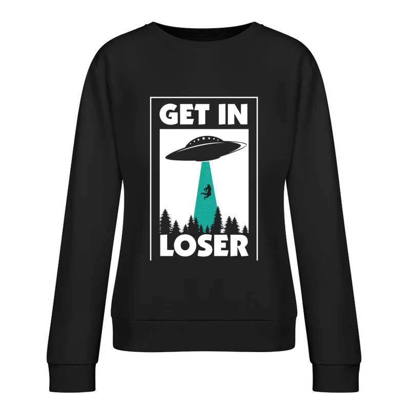 Enlèvement extraterrestre humoristique Femme Sweat-shirt à enfiler