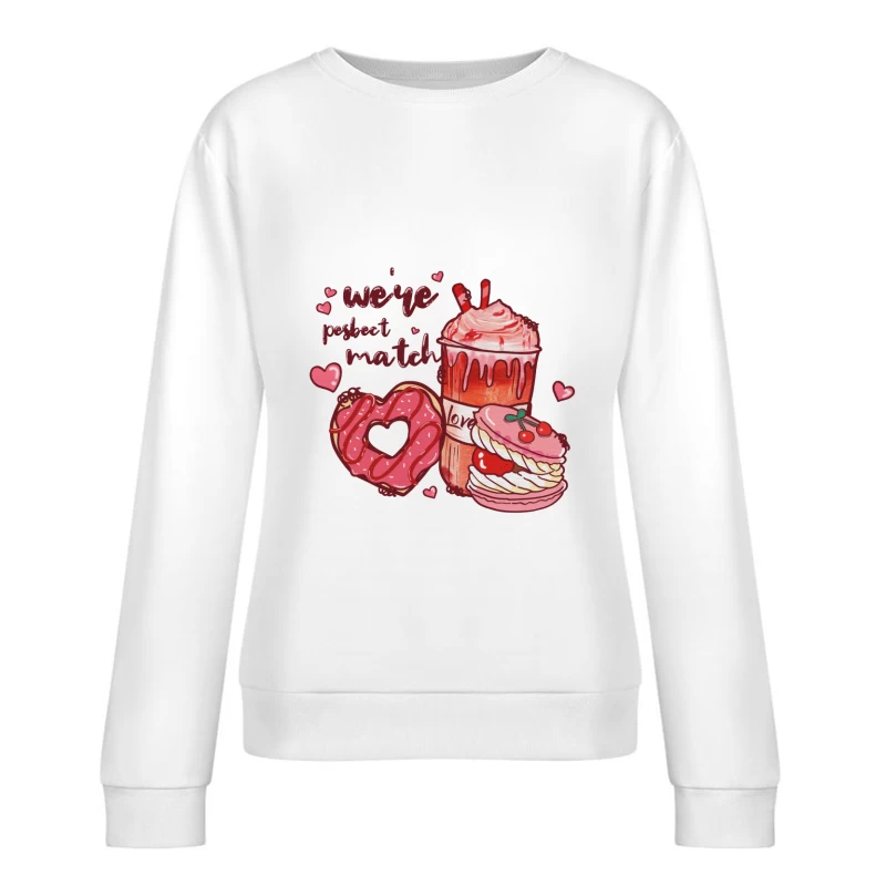 Süßes Paar-Design Damen Pullover Sweatshirt