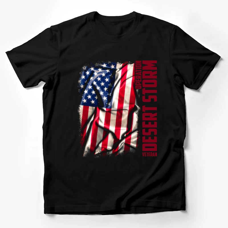 Drapeau Américain Déchiré - Opération Desert Storm Homme T-Shirt