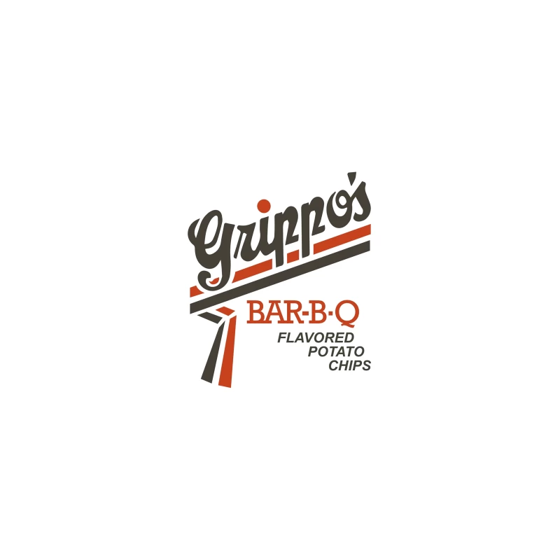 Vintage Grippo's BBQ Potato Chips Logo Design Travel Mug