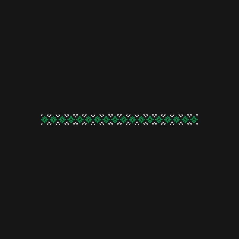 Motif géométrique en vert et blanc Femme T-Shirt