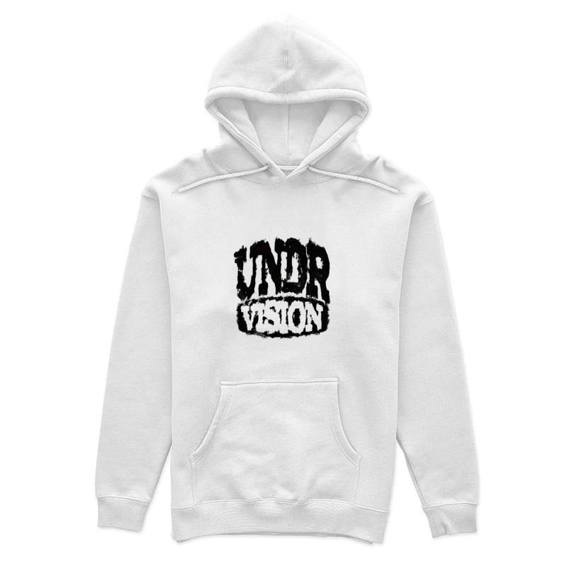Logo Abstrait Noir et Blanc Femme Sweat à capuche