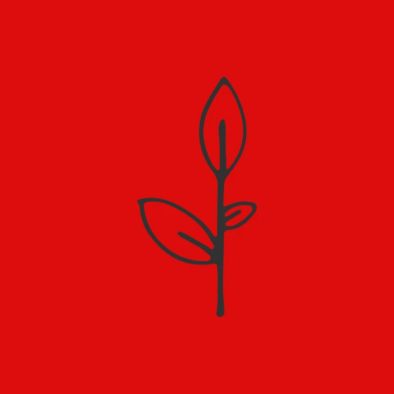 Illustration de feuille minimaliste Homme Débardeur