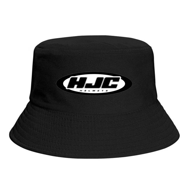 HJC Helmets Motorcycle Brand Logo in Black and White Bucket Hat