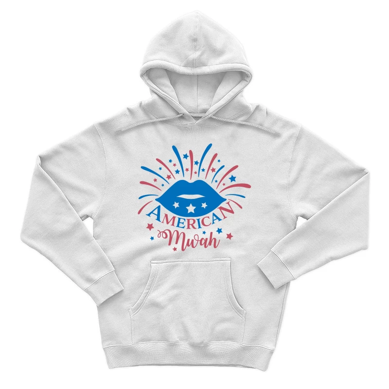 Design américain avec étoiles et lèvres Homme Sweat à capuche
