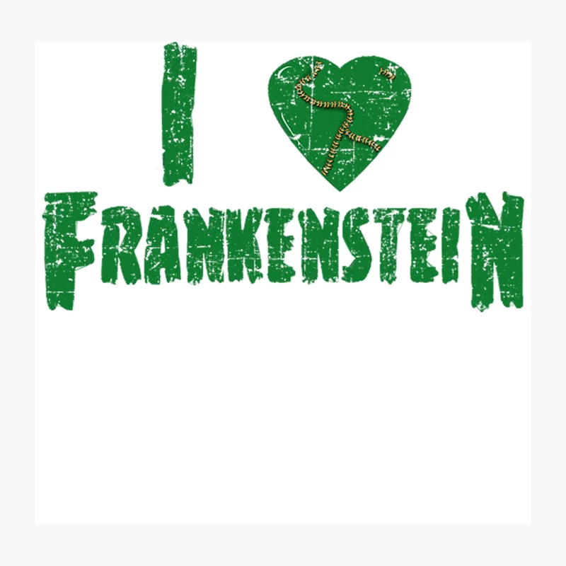 I Heart Frankenstein Throw Pillow