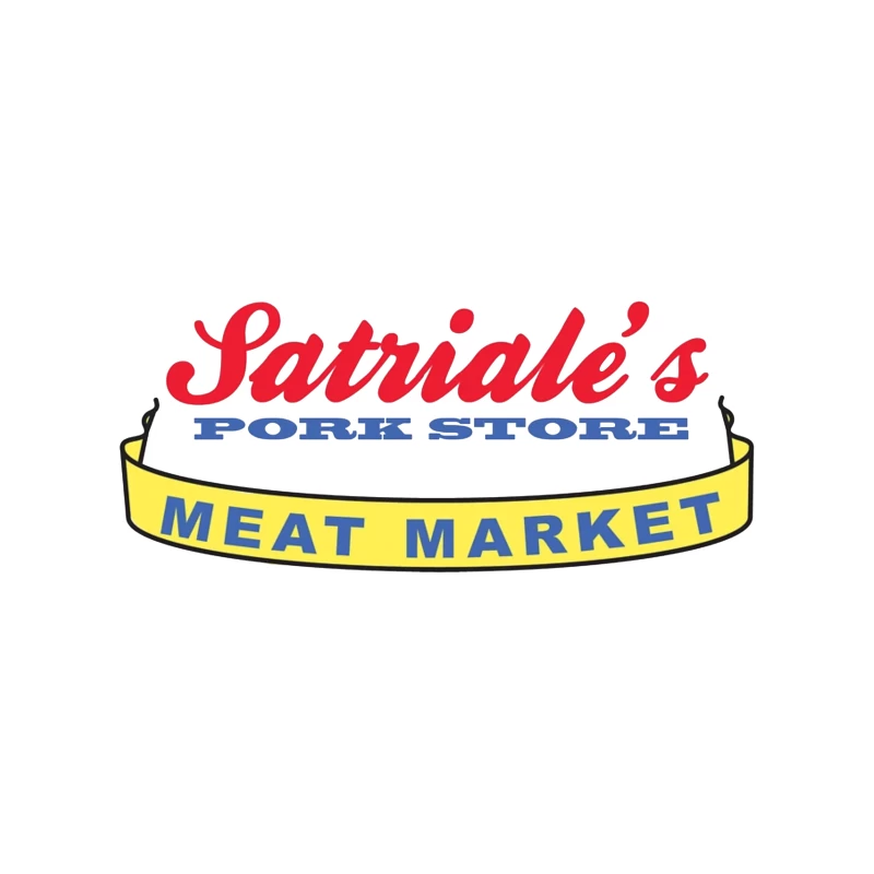 Patriale's Pork Store & Meat Market Vintage Logo Sign Desk Mat