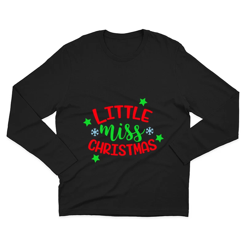 Petite Miss Noël festive Homme Manches Longues T-Shirt