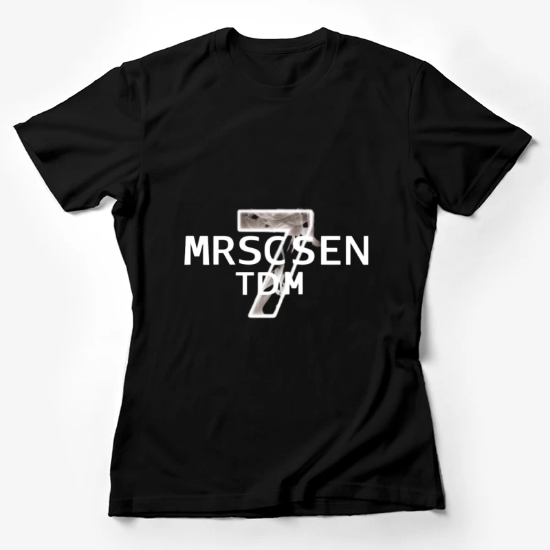 Art moderne de chiffres et lettres Femme T-Shirt