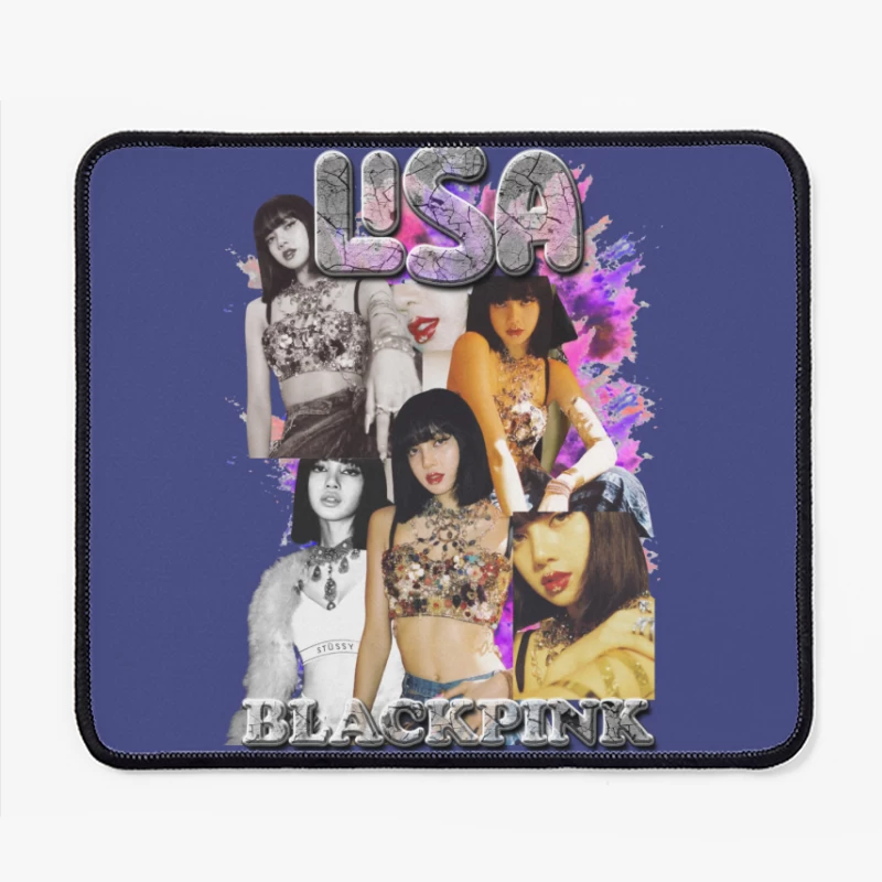 Lisa from BLACKPINK Collage Mouse Pad