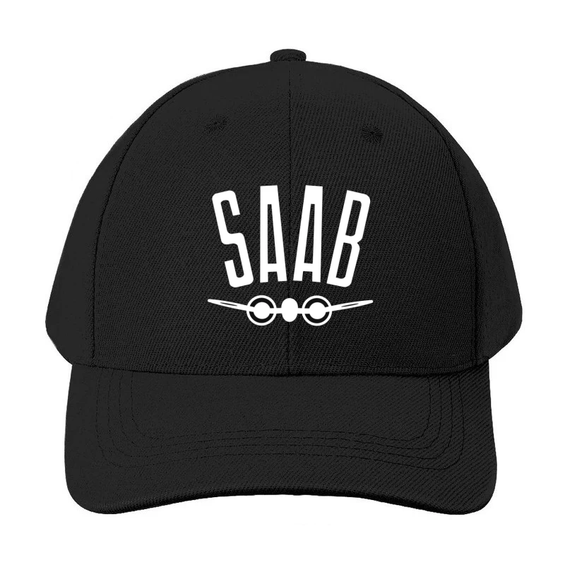 SAAB Aviation Company Minimalist Logo Design Baseball Cap