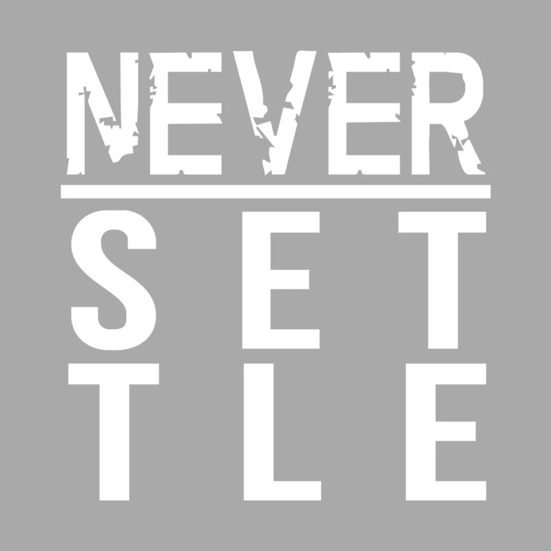 Never Settle Male Pullover Hoodie