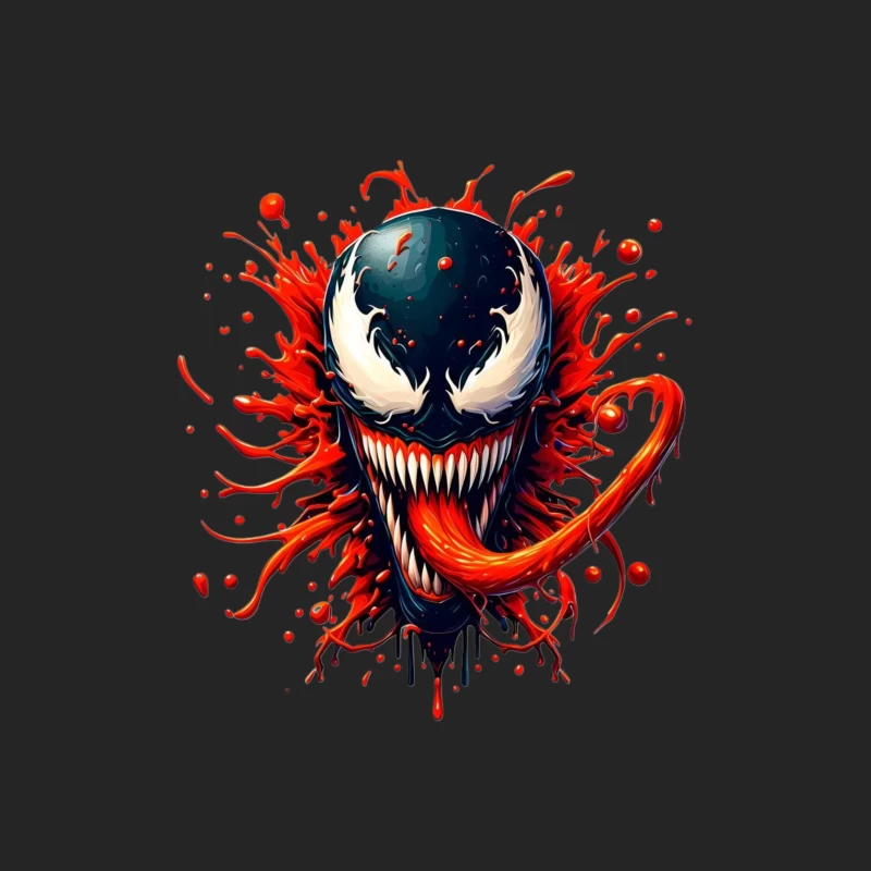 Venom Artwork Male Pullover Sweatshirt