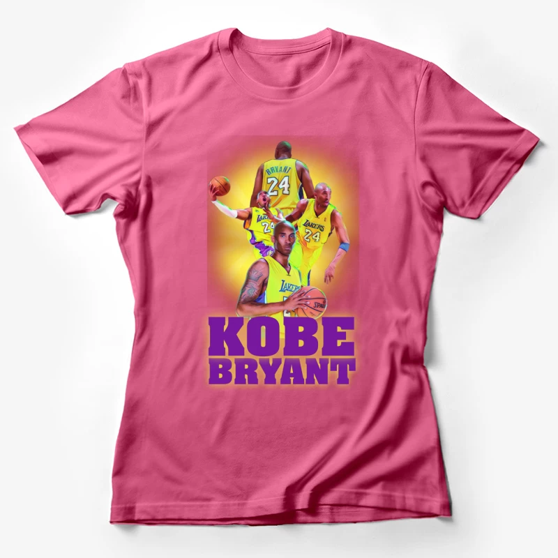 Kobe Bryant Tribute in NBA Colors Female T-Shirt