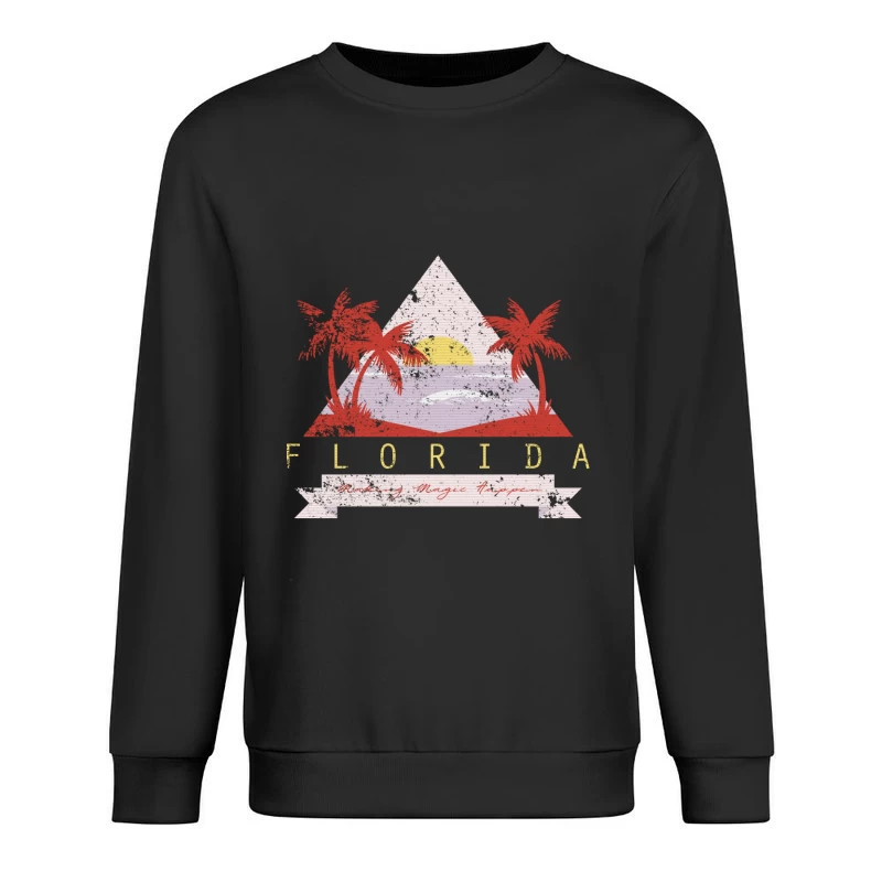 Coucher de Soleil en Floride Homme Sweat-shirt à enfiler