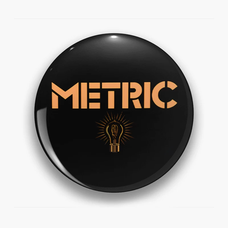 Metric Fantasies Lightbulb Pin