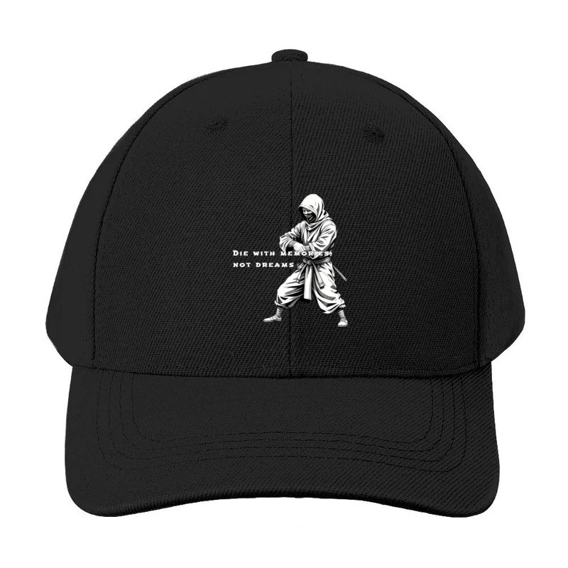 Artistic Ninja Warrior with Motivational Quote Baseball Cap