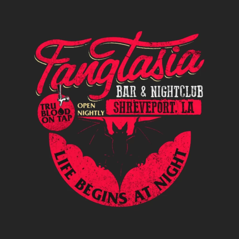 Fangtasia Nightclub Vintage Male Pullover Sweatshirt