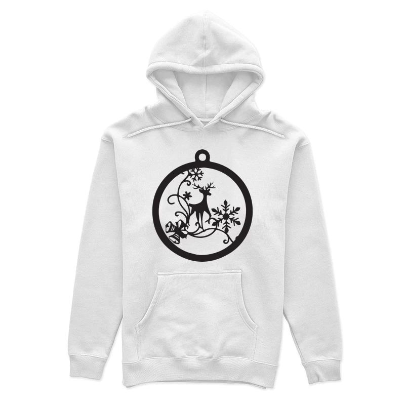 Ornement de Noël avec renne et flocons Femme Sweat à capuche