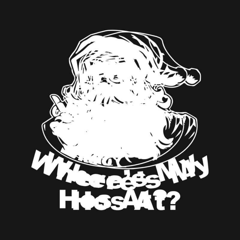 Wheres My Hos At Santa Claus Mouse Pad