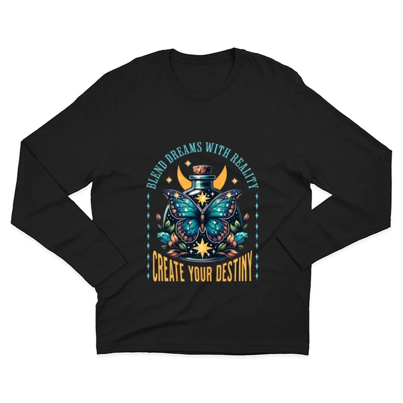 Träume und Realität vereinen Herren Langarm T-Shirt