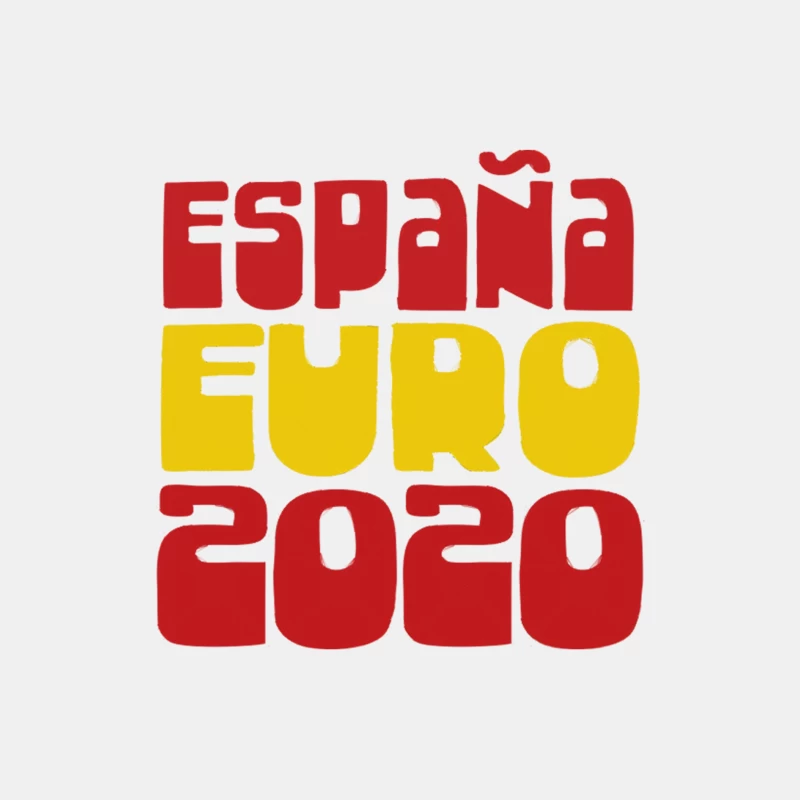 España Euro 2020  Football Fan Design Male Tank Top