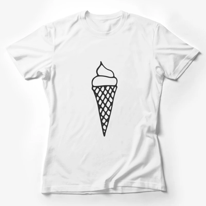 Image de cône glacé stylisé Femme T-Shirt