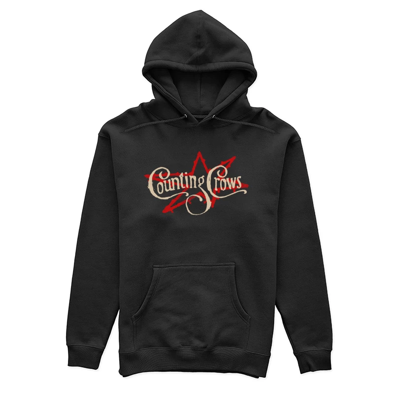 Counting Crows Blue Script Star Female Pullover Hoodie