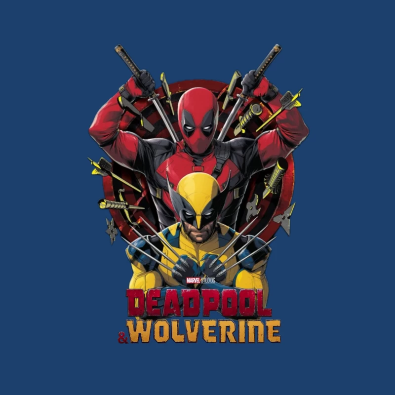 Deadpool and Wolverine Artwork Female Pullover Hoodie