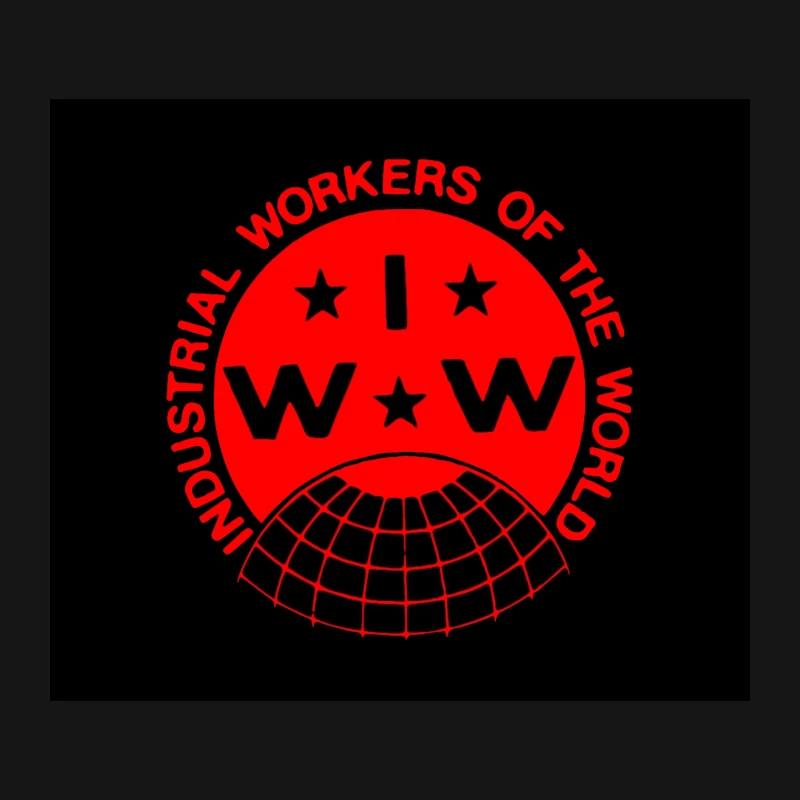 IWW Logo: Industrial Workers of the World Union Symbol Mouse Pad