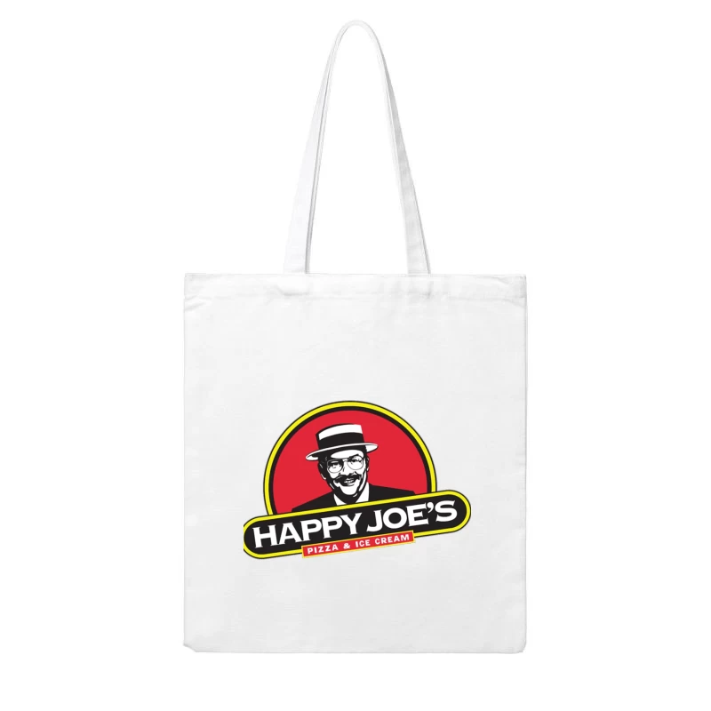 Happy Joe's Pizza & Ice Cream Vintage Restaurant Logo Cotton Tote Bag