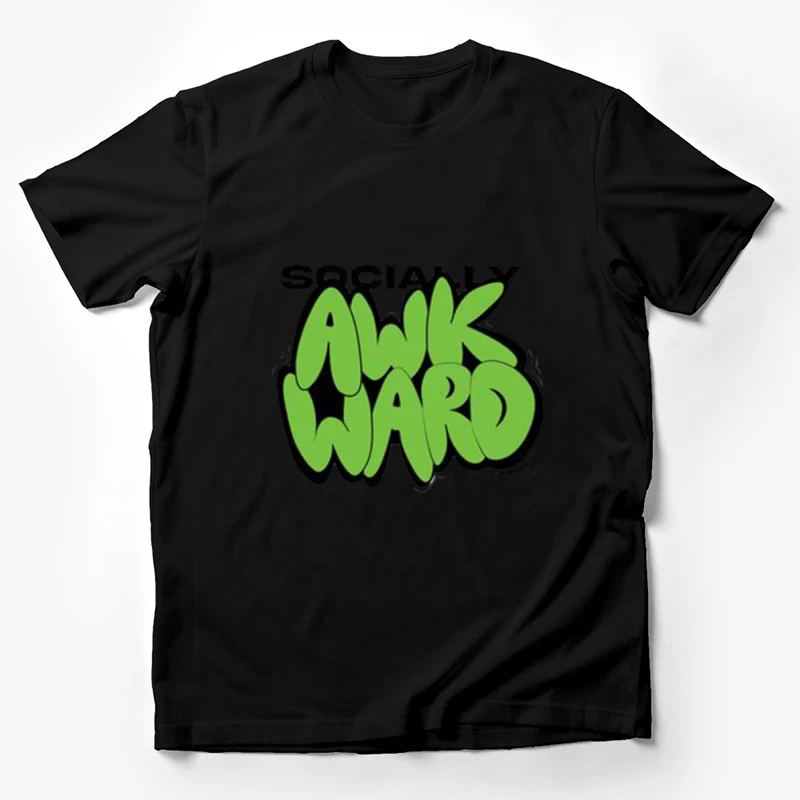 Sozial ungeschickt Graffiti-Design Herren T-Shirt