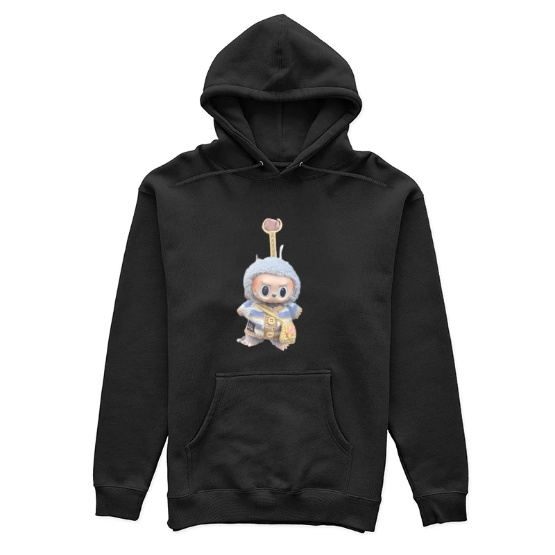 Süßes Monster-Plüschtier mit gestreiftem Pullover Damen Pullover Hoodie