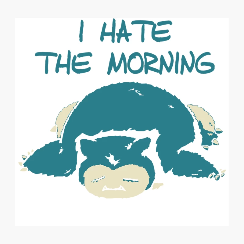 I Hate The Mornings Throw Pillow