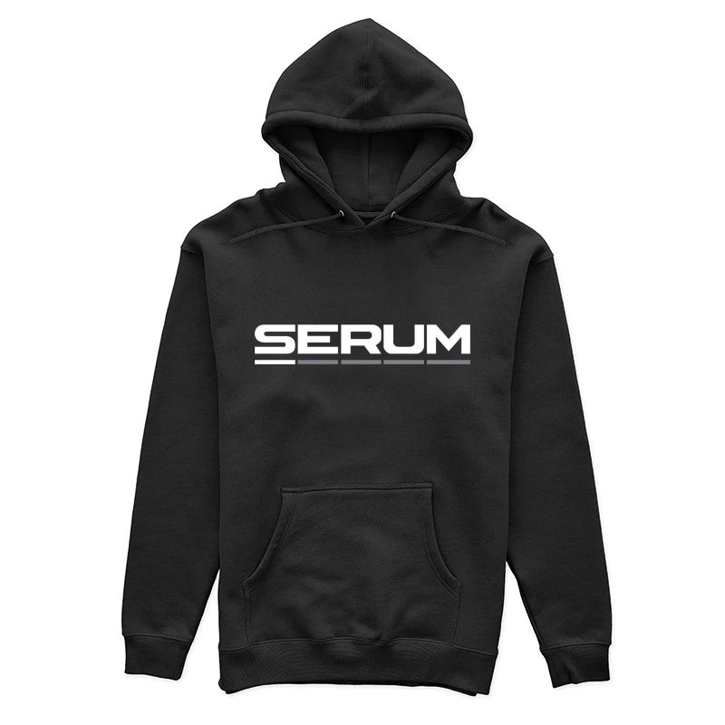 Minimalist Serum Audio Software Logo Design Female Pullover Hoodie