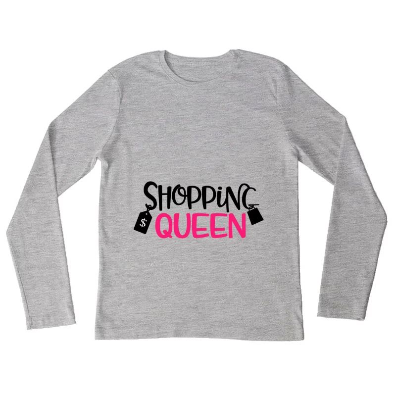 Design Shopping Reine Femme Manches Longues T-Shirt