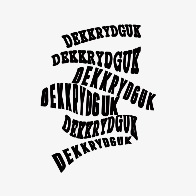 Optischer Effekt mit Schrift Damen Langarm T-Shirt