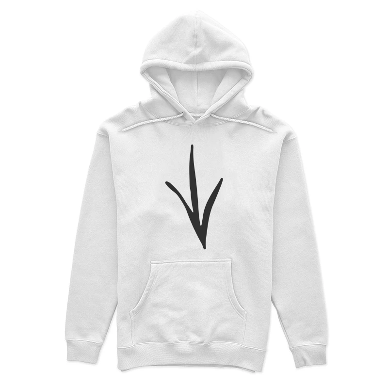 Empreinte d'oiseau minimaliste Femme Sweat à capuche