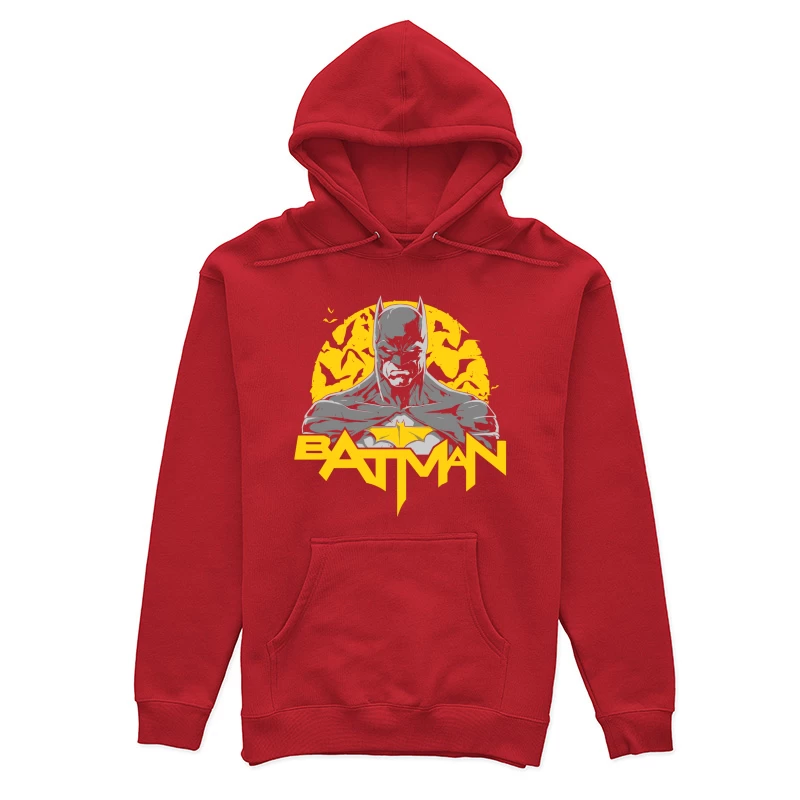 Batman Logo with Silhouette Female Pullover Hoodie
