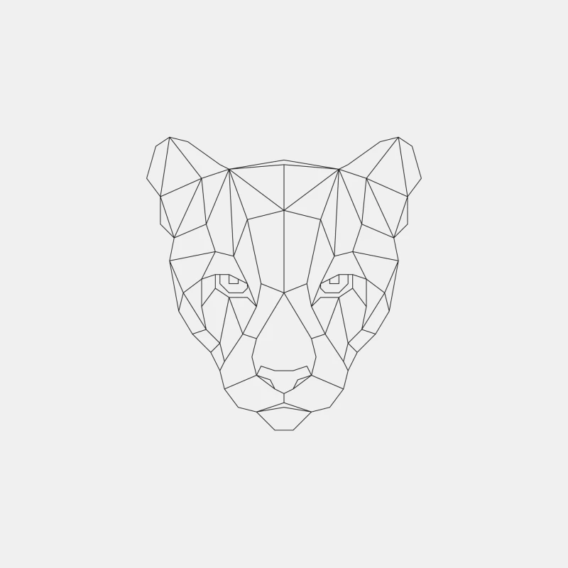 Visage de Panthère Géométrique Homme Débardeur