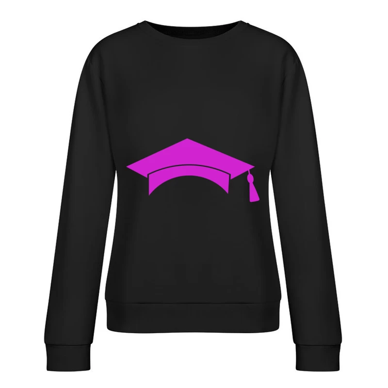 Chapeau de diplômé rose Femme Sweat-shirt à enfiler