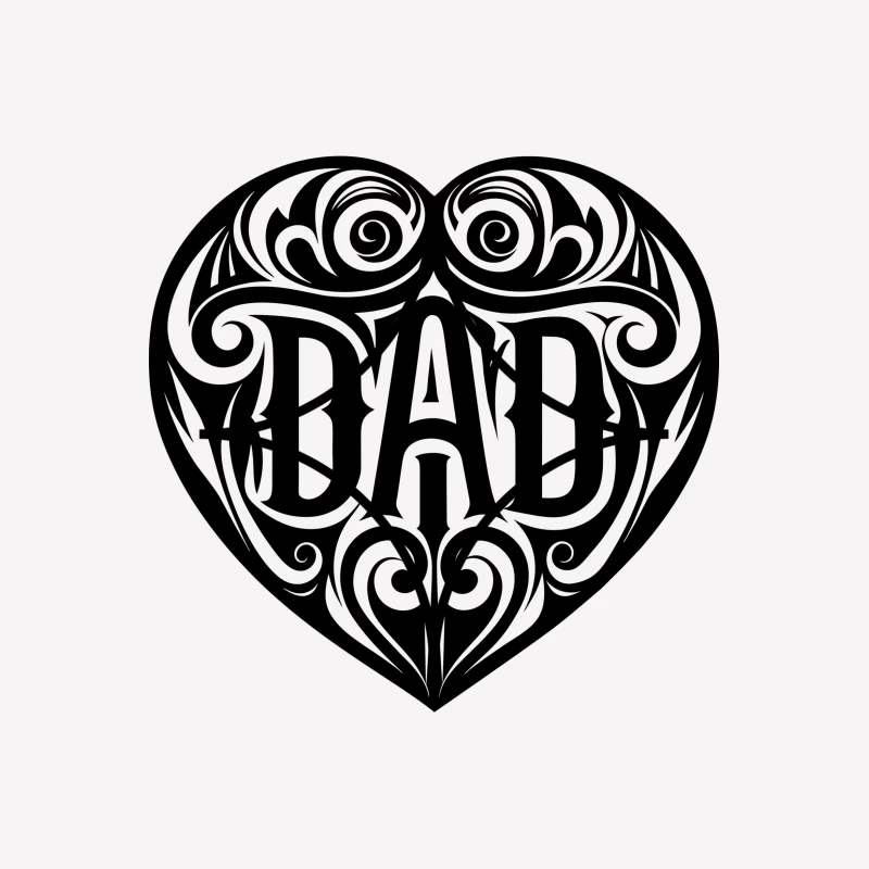 Love dad Male T-Shirt