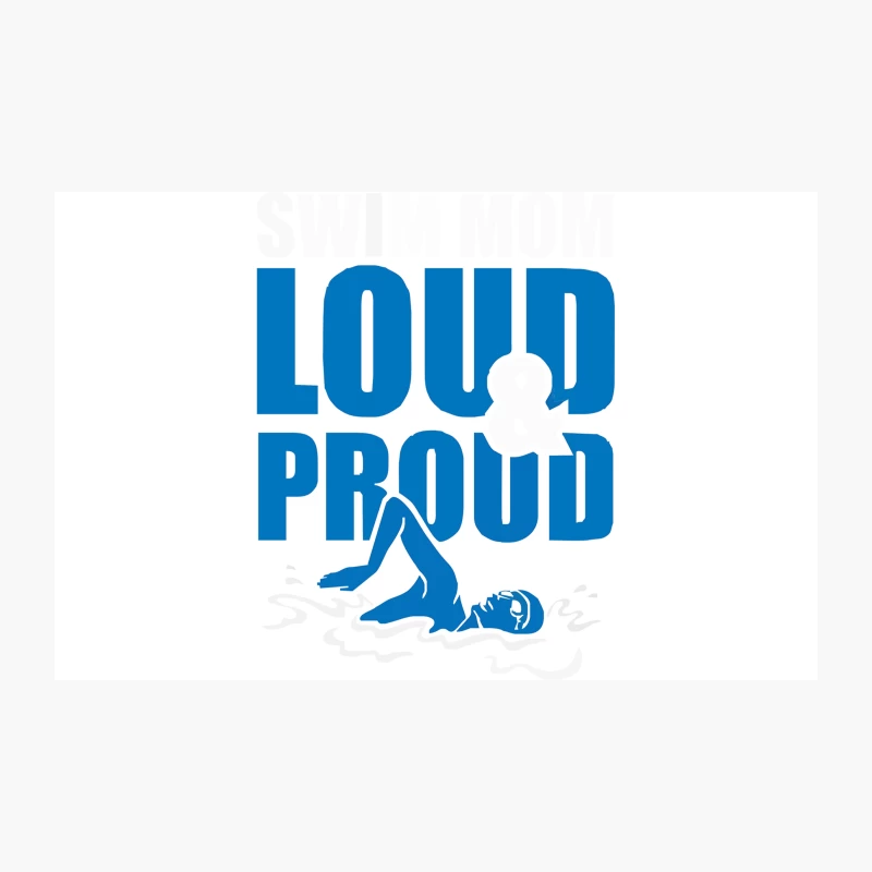 Swim Mom Loud And Proud Sports Athlete Athletic Travel Mug