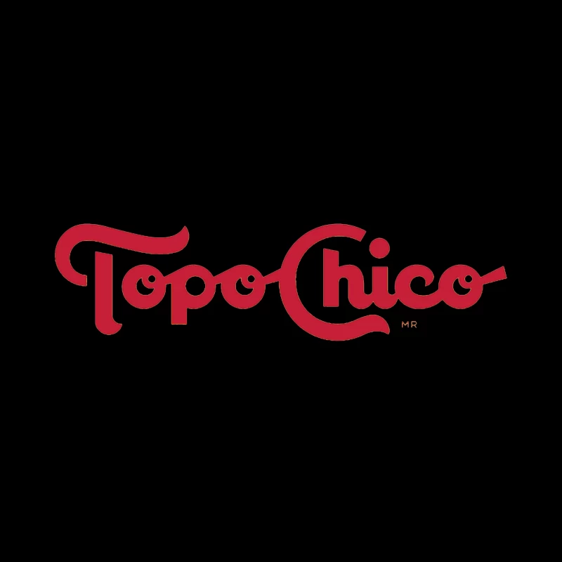 Topo Chico Vintage-Style Red Logo Design Tapestry