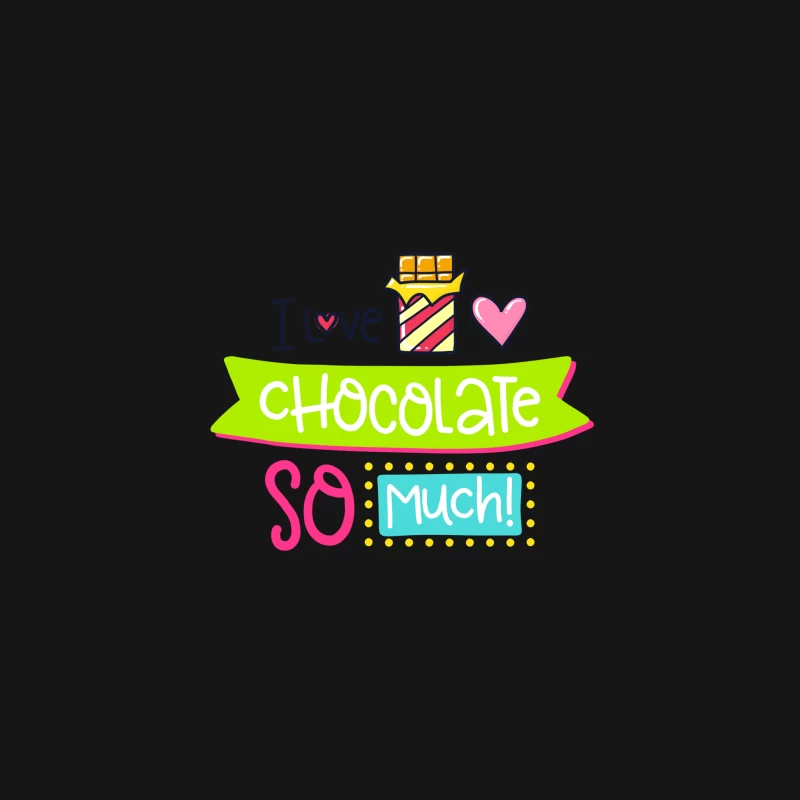 Affiche colorée: J'aime le chocolat Homme Manches Longues T-Shirt