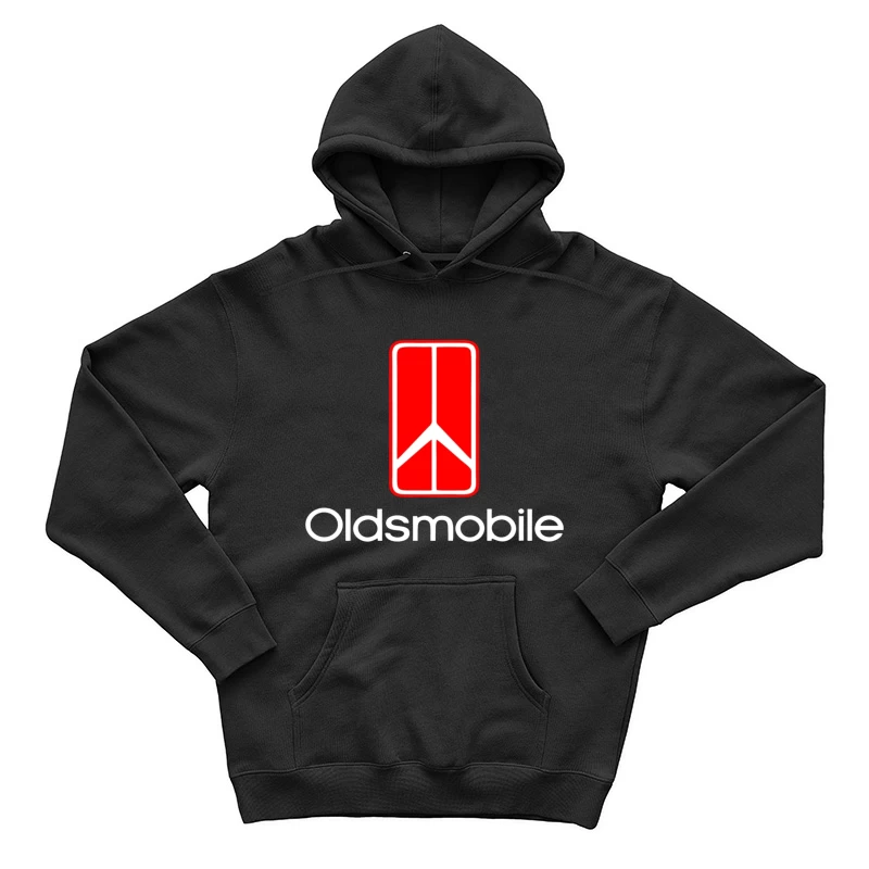 Vintage Red Oldsmobile Logo Design Male Pullover Hoodie