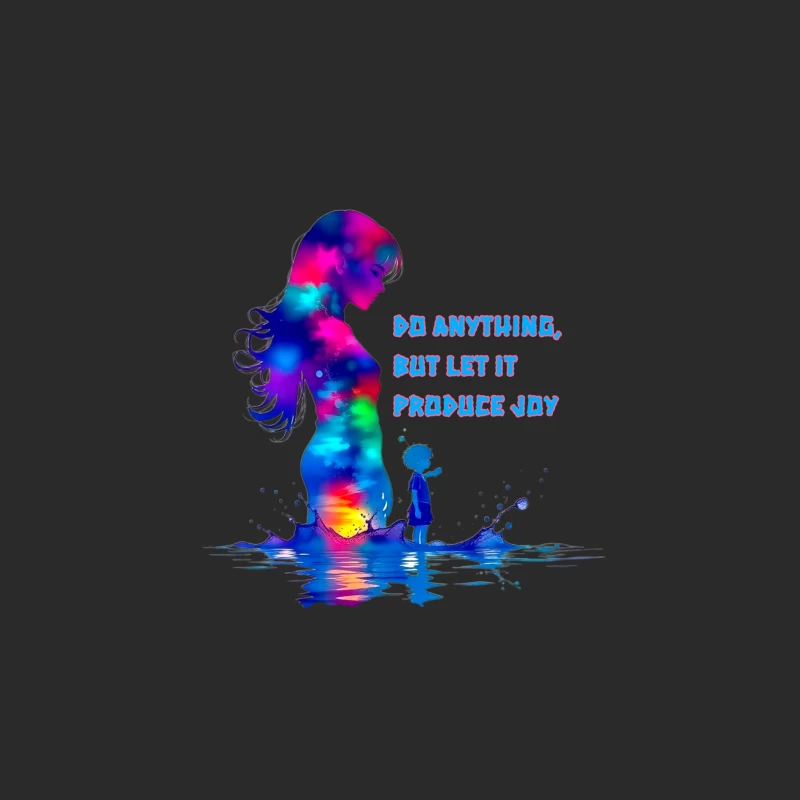 Colorful Silhouette of Joy Baseball Cap