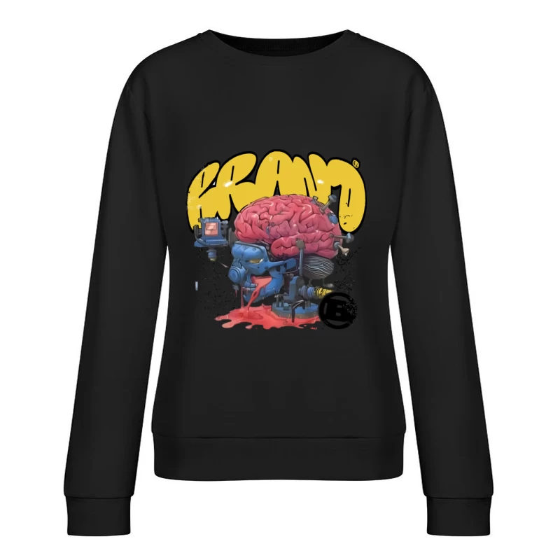 Œuvre d'art de cerveau futuriste Femme Sweat-shirt à enfiler